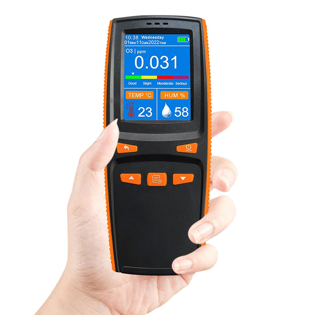 Portable Ozone Analyzer Multifunctional O3 Ozone Meter Air Detector Intelligent Sensor Ozone Meter Air Quality