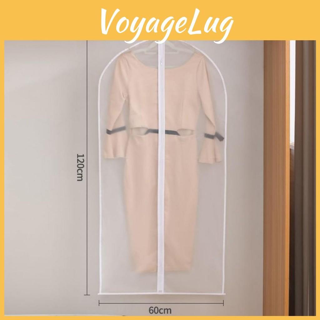 Garment Dress Clear Suit Clothes Coat Cover Protector Waterproof Travel Zip Bag