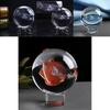 Stunning Laser Engraved Solar System Ball 3d Miniature Planets Sphere Glass Globe Decor