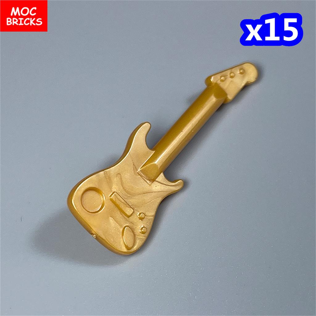 Non-Toxic Moc Bricks Suona Horn Music Score Singer Saxophone Bass Figure Musical Instruments Educatinal Building Blocks Kids Children Toys