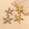2025 New Fashion Big Starfish Shell Stud Earrings for Women Bohemian Gold Color Star Drop Earrings Jewelry Accessories