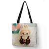 Borsa shopper Labubu trendy personalizzata stampata 5404