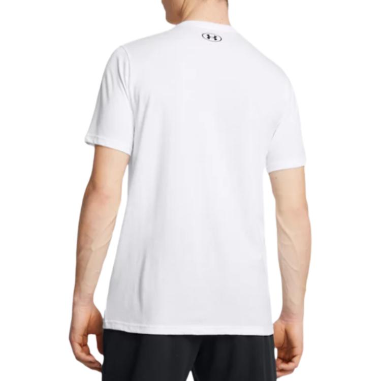 Under Armour Project Rock Payoff Graphic Short Sleeve T-Shirt Men Tops White 1383191-100