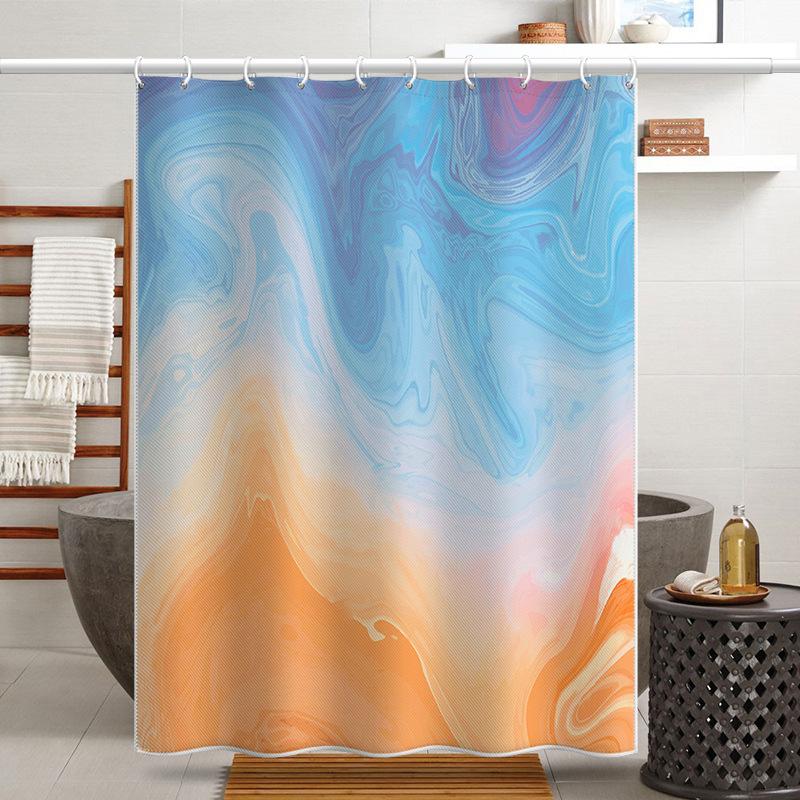 Koupelna zesílená vodotěsná záclona odolná proti plísním sprchový závěs Sprchový oddíl Závěs Sprchový závěs Koupelnový závěs Bez perforace