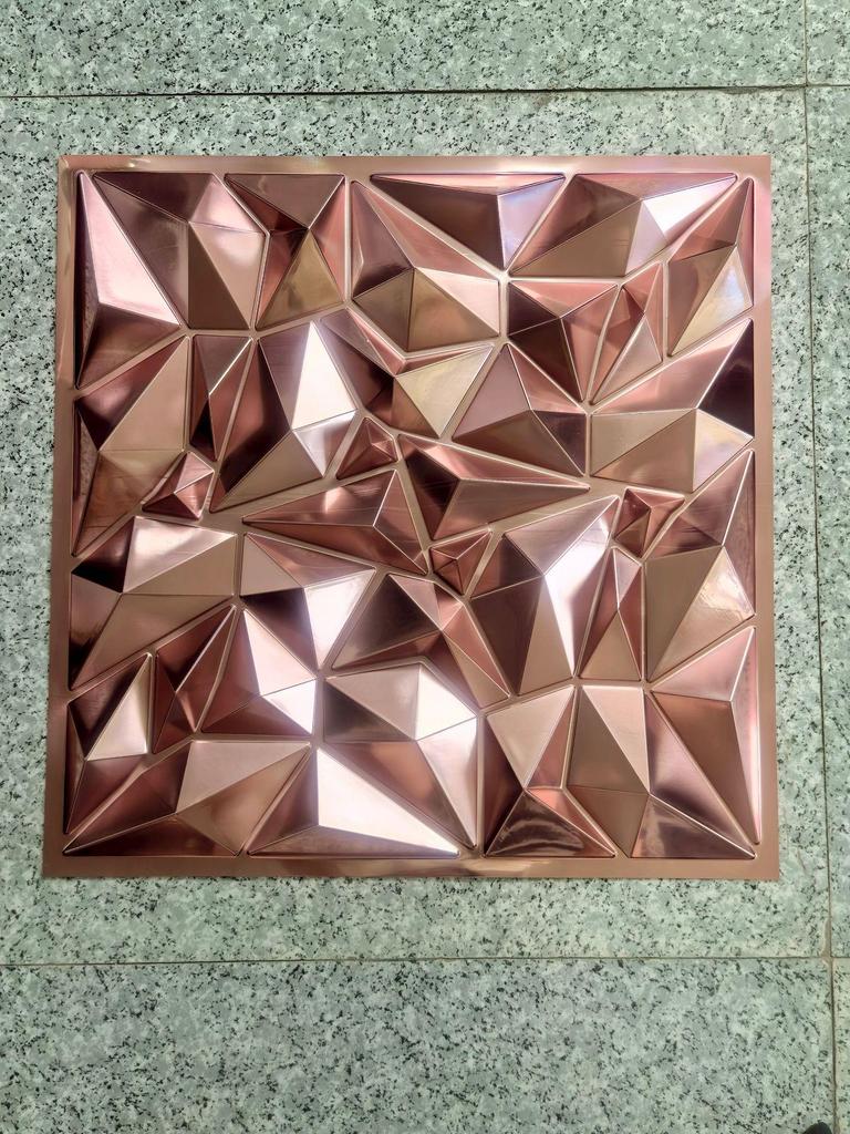 3D Embossed PVC Wall Panels for Hotel, Bedroom & TV Background Décor