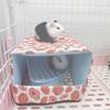 Hamster Winter Bed Warm Cave Cozy Hideout Bottomless House Cute Print for Small Animals Ferrets Playing Sleeping