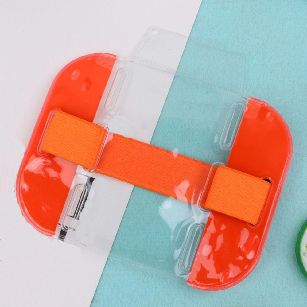 

Повязка Сумка ПВХ Женская Фото Нарукавная повязка Держатель ID-бейдж Прозрачная Эластичная Повязка на руку Чехол для кредитных карт оранжевый