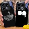 Astronauts Universe For Infinix Note 40 4G 30i 12 G96 Smart 8 Hot 9 Play 10 11S 12 20i 50 Pro Plus 5G Tempered Glass Phone Case