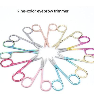 Multifunctional Stainless Steel Eyebrow Trimmer Scissors: Sharp, Easy-to-Use Beauty Tool