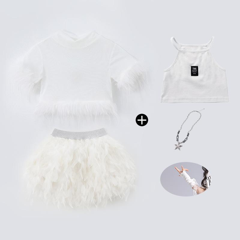 Jazz dance costume girls June 1 children's stage costume catwalk kpop girl group sequins sweet cool dance costume summer