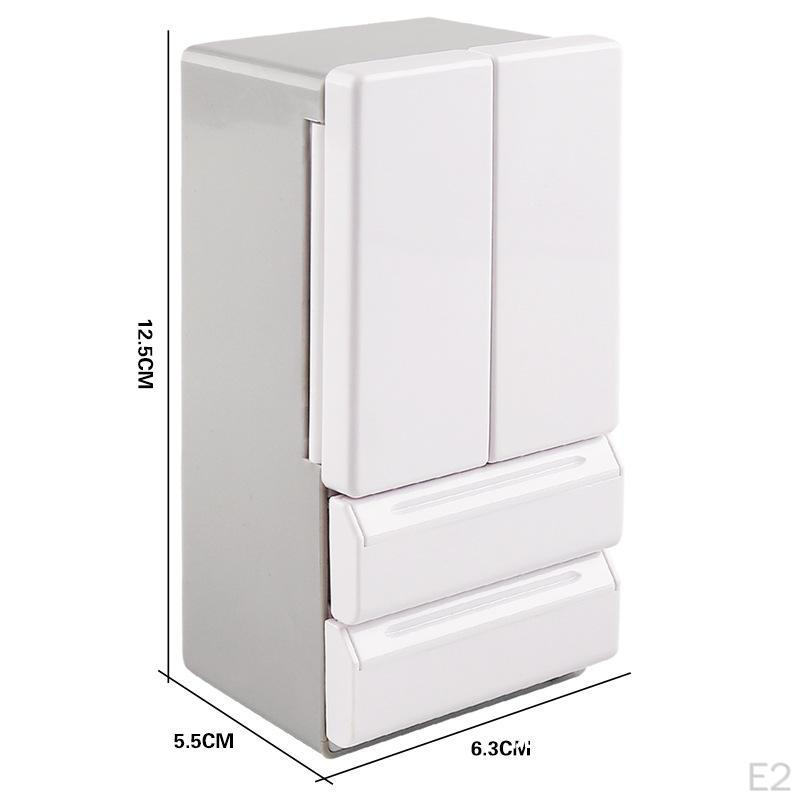 Kitchen Fridge Freezer, Mini Model Scenery Supplies, Simulation Refrigerator for Living Room, Home,