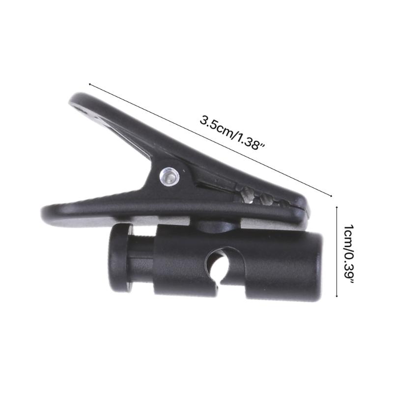 Long Last ABS Material Solid Clip Black Headphones Wire Clip for Managing Earphone Wire User Friendly Cord Holder