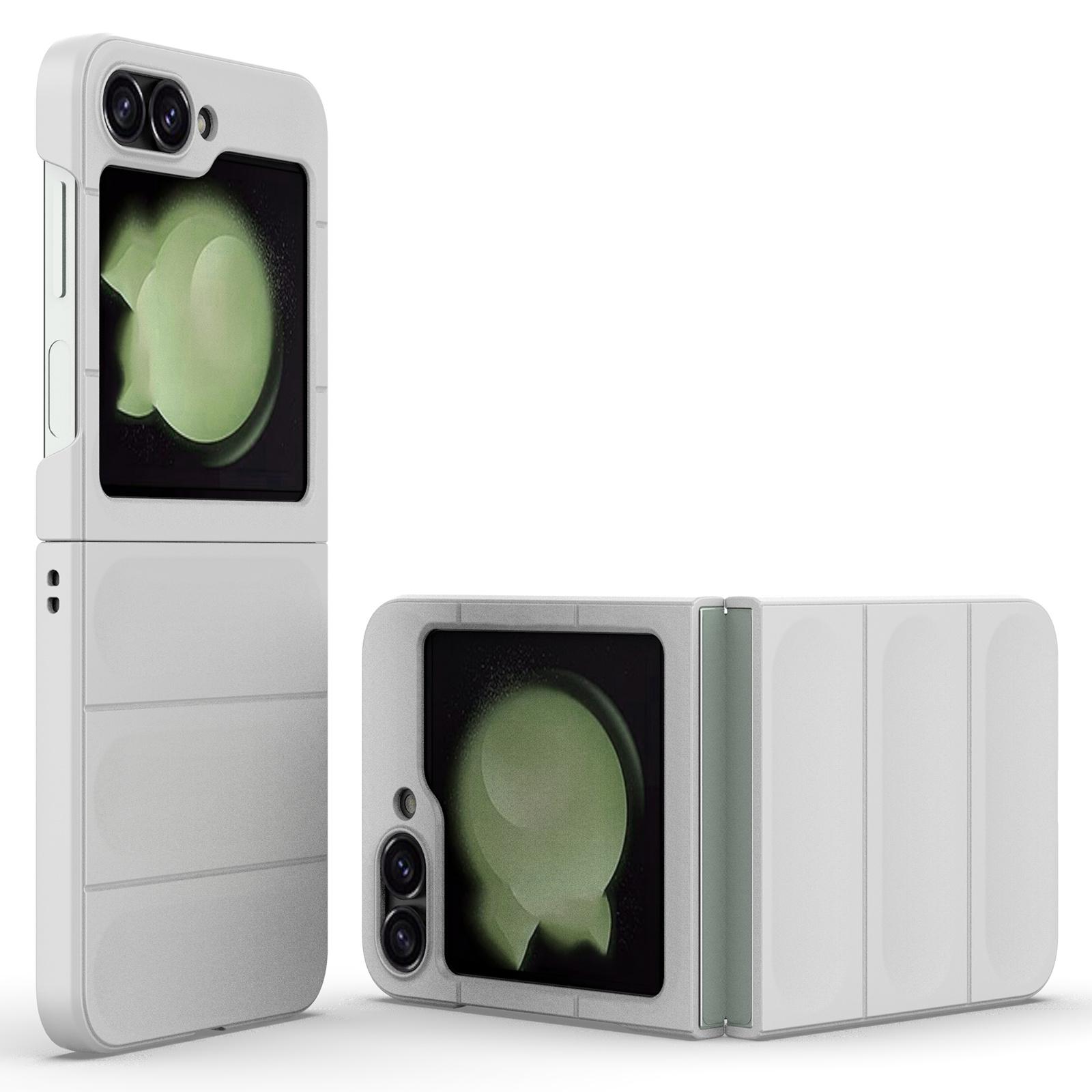 

For Samsung Galaxy Z Flip7 FE 5G/Z Flip6 5G Case Rugged Back Hard PC Phone Cover White