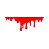 Auto Halloween Theme Decorative Red Blood Drips Stickers Glass Car Headlight Sticker Waterproof Bumper Car Decals Holographic