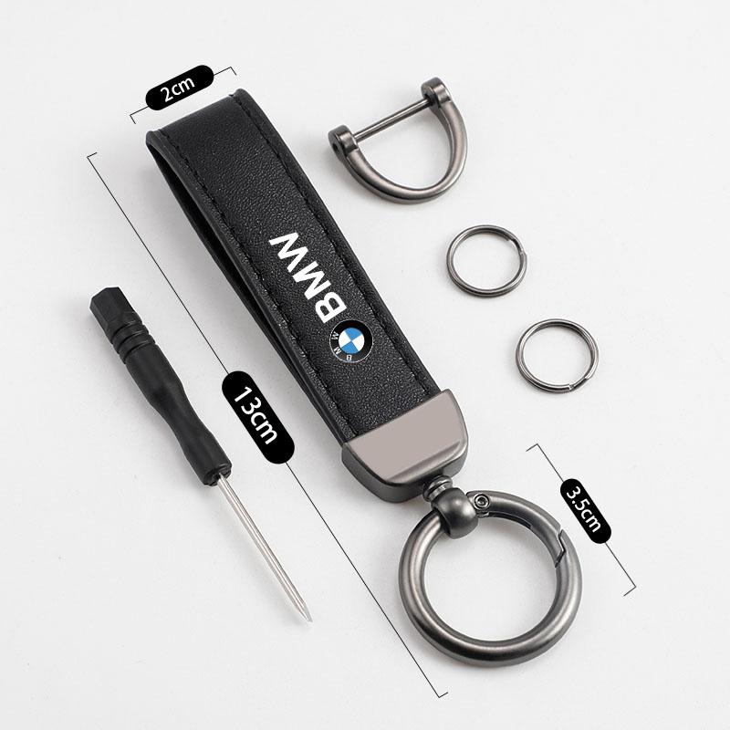 Chaveiro de Couro com Emblema de Carro Acessórios para Chave de Automóvel Para BMW G30 G32 G01 M3 M4 M5 G42 G30 G02 G05 G06 G07 G26 G23 G22 F40 F20 G08 X1