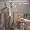 360-Degree Rotating Hook Strong Load-bearing Suction Cup Design Easy to Install Multipurpose Wall Hook Kitchen Utensil Organizer