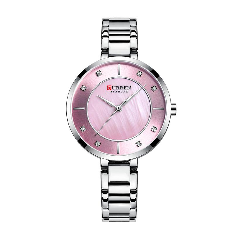 CURREN 9051 Women Watch Waterproof Top Brand Luxury Silver Female Clock Stainless Steel Band Classic Bracelet Ladies Wristwatch CURREN 9051