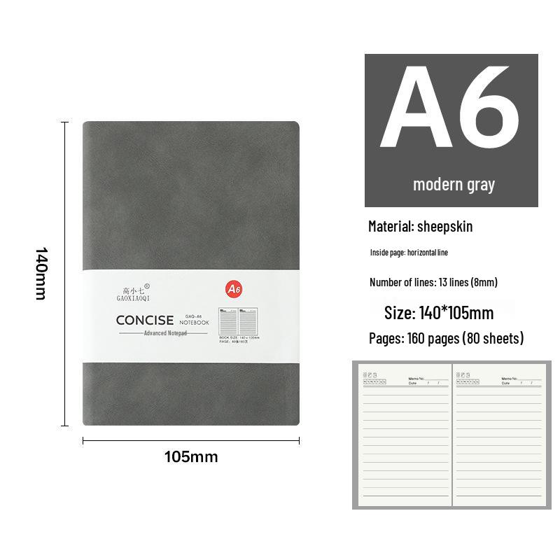 

A5 Винтажный блокнот для бизнеса из овчины с логотипом на заказ - Креативный студенческий и офисный дневник-планировщик