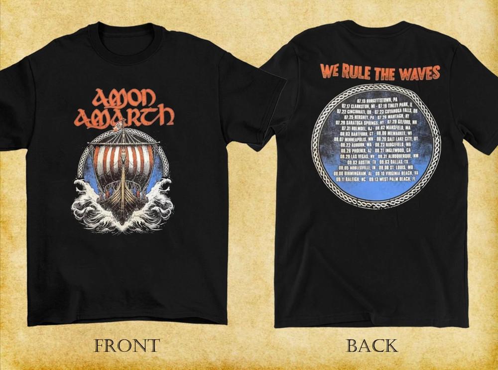 Amon Amarth 2025 USA Tour Reprint Two Sided TShirt S5XL Unisex T-Shirt XXXXL
