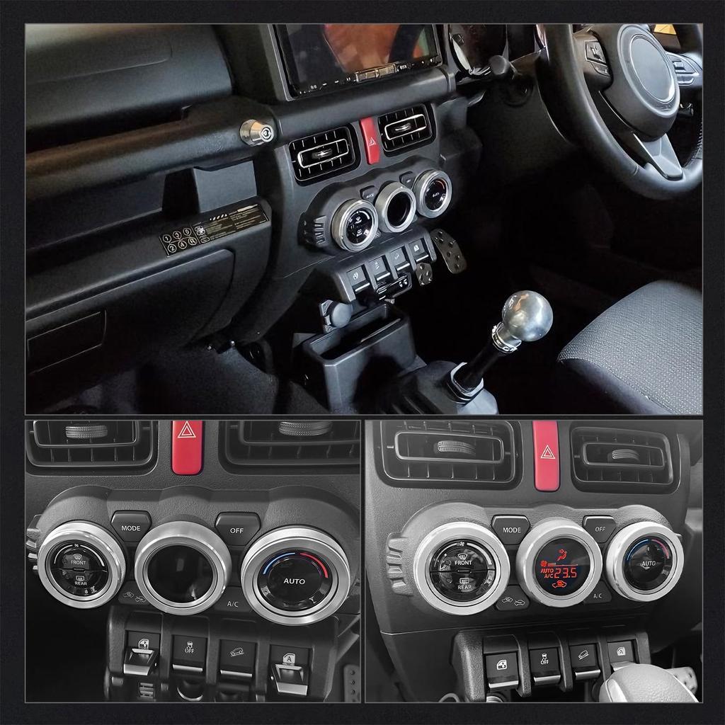 Catland Jimny Sierra JB74W Air Conditioner Dial Interior Panel Air Conditioner Knob Custom Air Conditioner Interior Air Conditioner Aluminum Set of 3