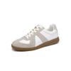 Su Yinyin German Training Shoes Women's 2025 New Casual Sports Shoes Retro Soft Leather White Shoes Flat Single Shoes Summer