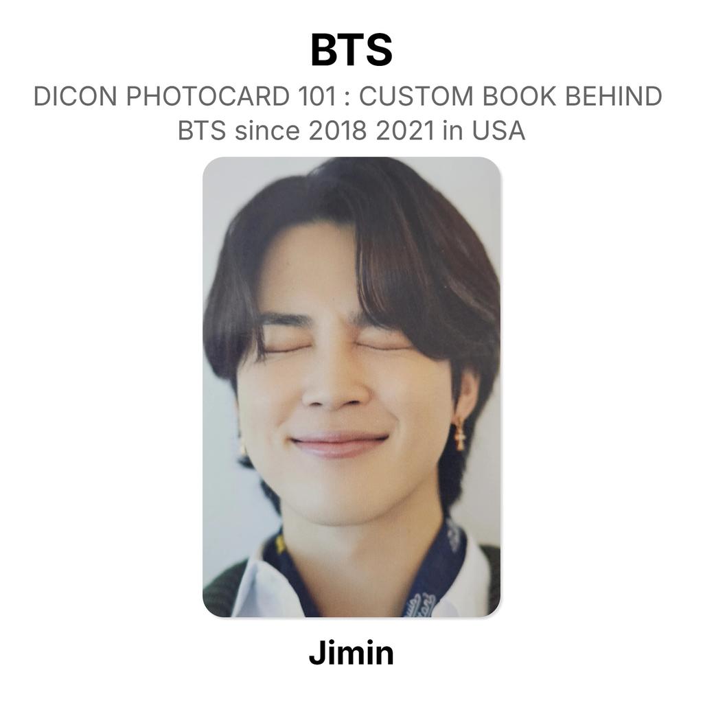 BTS DICON PHOTOCARD 101 : CUSTOM BOOK BEHIND BTS Since 2018 2021 In USA Official Photocard