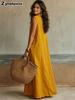 Summer New Style Chic Off-Shoulder Bohemian Ruffled Loose Shirt Dress