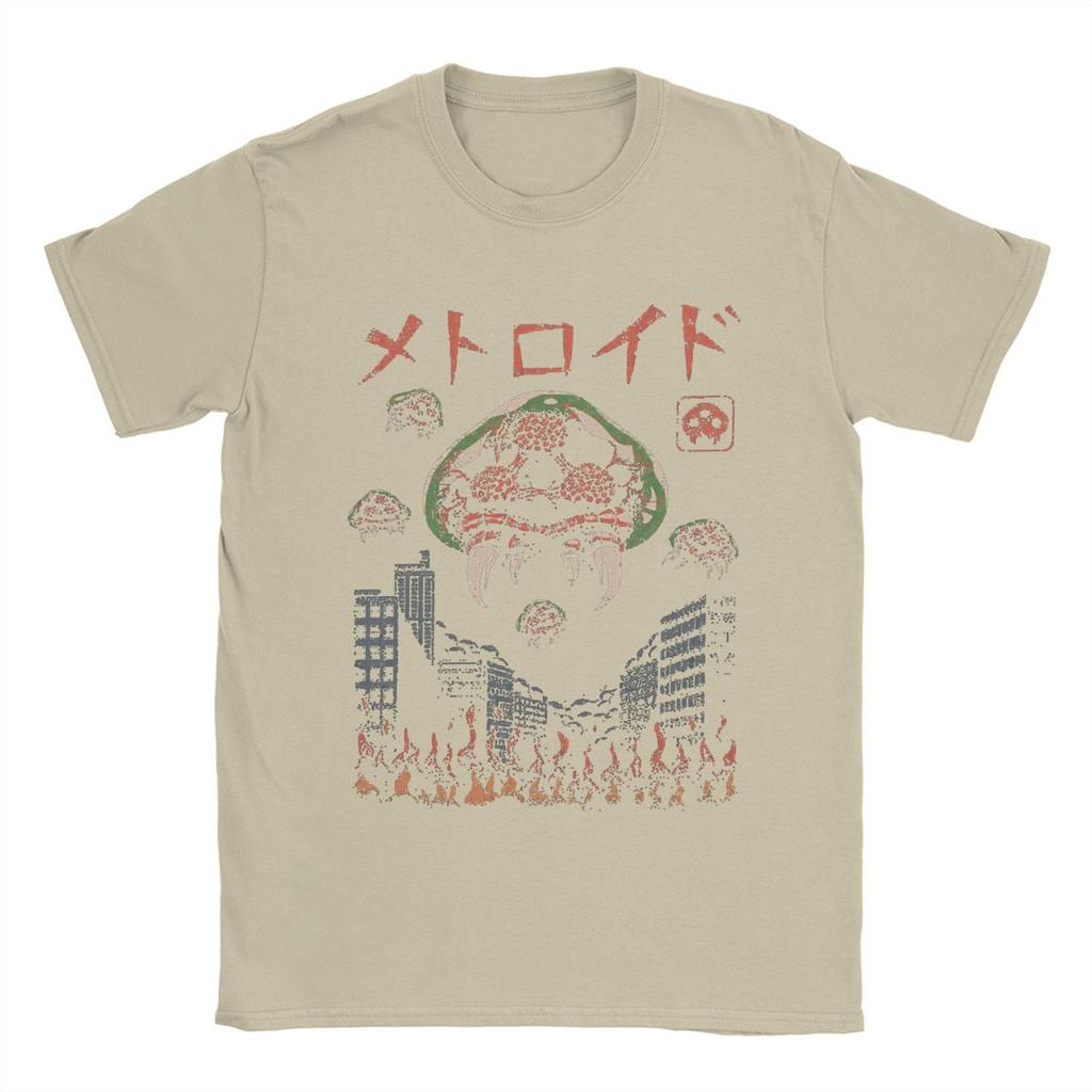 Tricou Super Metroid parazit Kaiju pentru bărbați joc creativ bumbac pur tricou mânecă scurtă tricouri grafice imprimate topuri