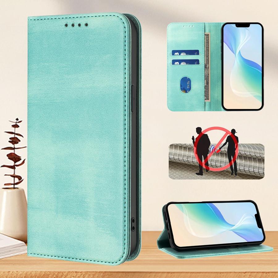 Peněženka s přihrádkami na karty blokující RFID pouzdro na telefon pro Redmi Note 14 13 12 11 10 9 8 Pro Xiaomi 15 14 13 12 11 10 Silné magnetické pouzdro z PU kůže s držákem