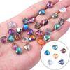 20pcs/Bag 10mm Special Shiny Colors Crystal Glass Heart Shape Charm Beads for Necklace Bracelet Earring DIY Jewelry Making