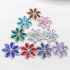 3 Pieces/batch of 40mm Flat Bottomed Horse Eye Rhinestone Flower Hand Sewn DIY Hats, Performance Costumes, Headwear and Other Ac