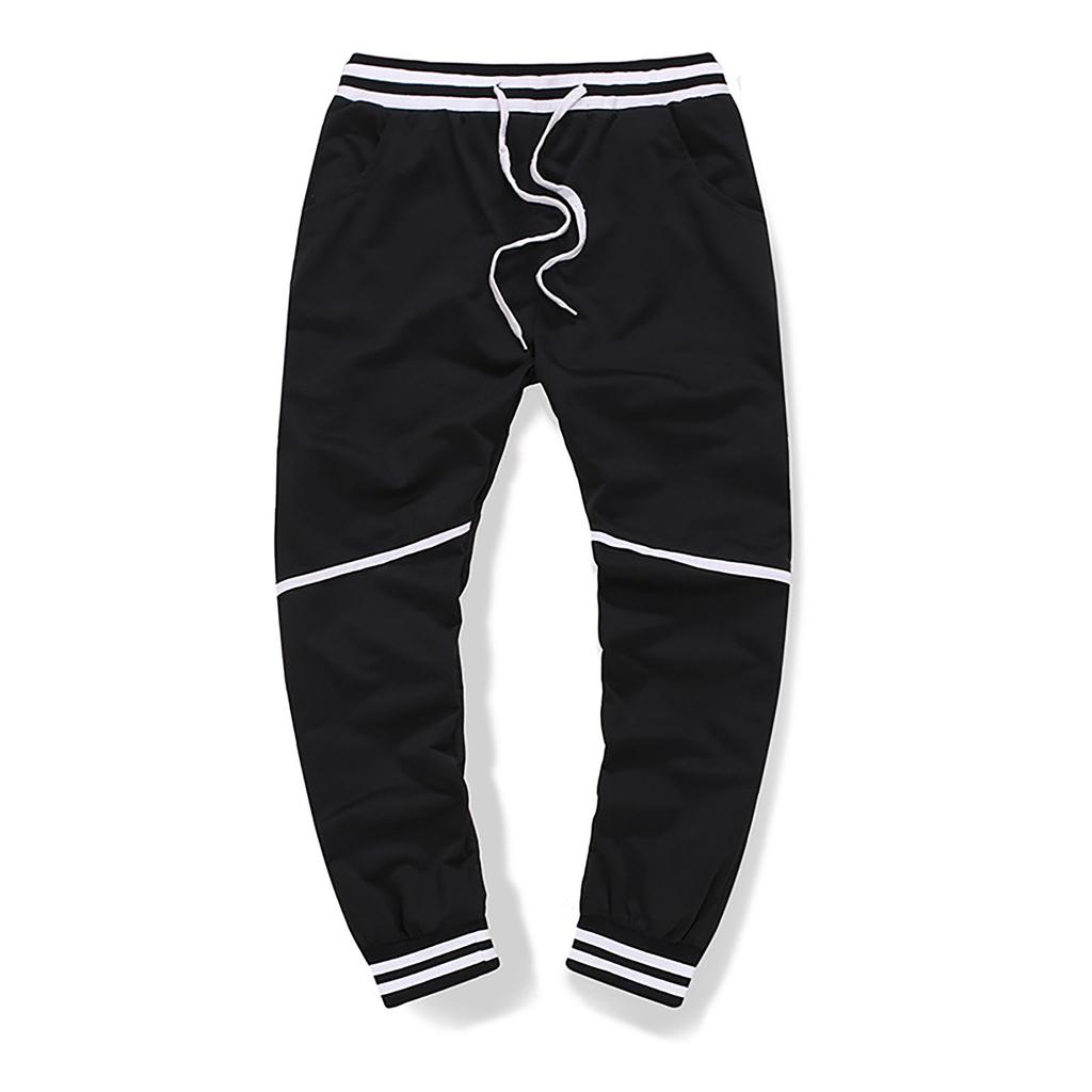 Men Splicing Printed Overalls Casual Pocket Sport Work Casual Trouser Pants