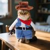 Halloween Pumpkin Cat Costume Wool Sweater For Small Fun Denim Jackets For Small Dogs And Cats