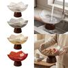 Elegant Fruit Bowl with Pedestal, Snack Storage, Decorative Tray, Serving Tray for Living