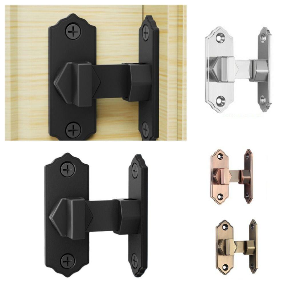 Anti-theft Door Bolt 90 Degree Door Hasps Right Angle Sliding Door Lock Guard
