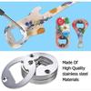 15 Sets Stainless Steel Bottle Opener Inserts Hardware, Metal Insert Parts Kit