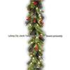 Festive Red Berry Christmas Vine - 180cm/2.7m Decorative Door Ornament