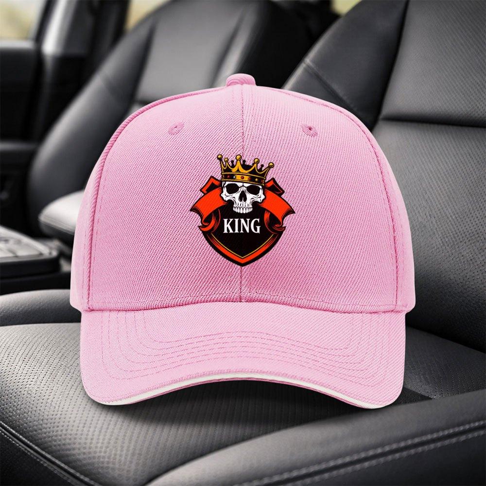 Skull Crown KING Baseball Cap Adjustable Duckbill Hat for Unisex Women Lightweight Unisex Cap with Skull Crown KING