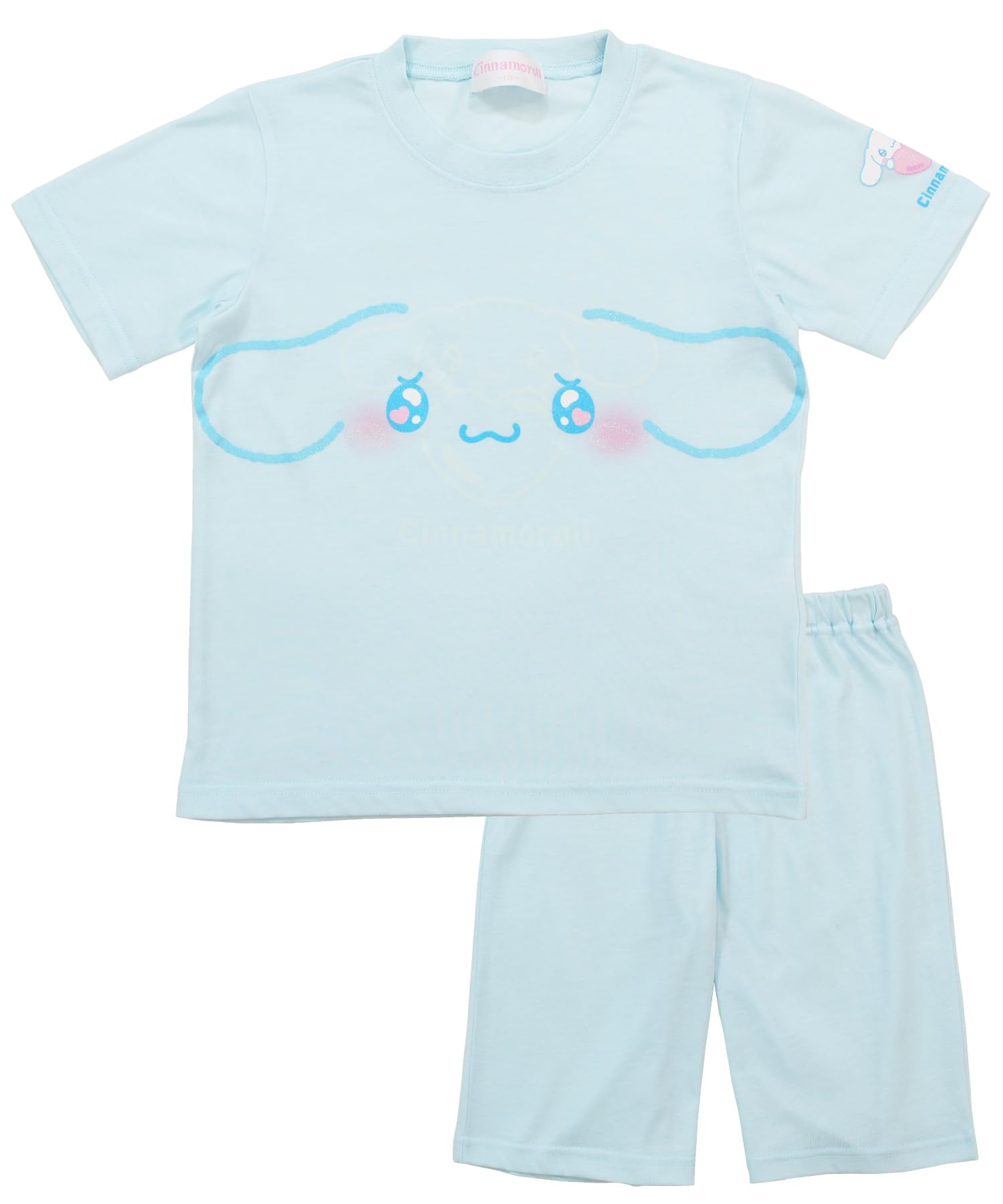 

Cinnamoroll светящиеся короткие короткие детские начальные школьные комнатные одежды [Nishiki] пижамы, простыни, рукава, брюки, дети, девочки, дети, детский сад,