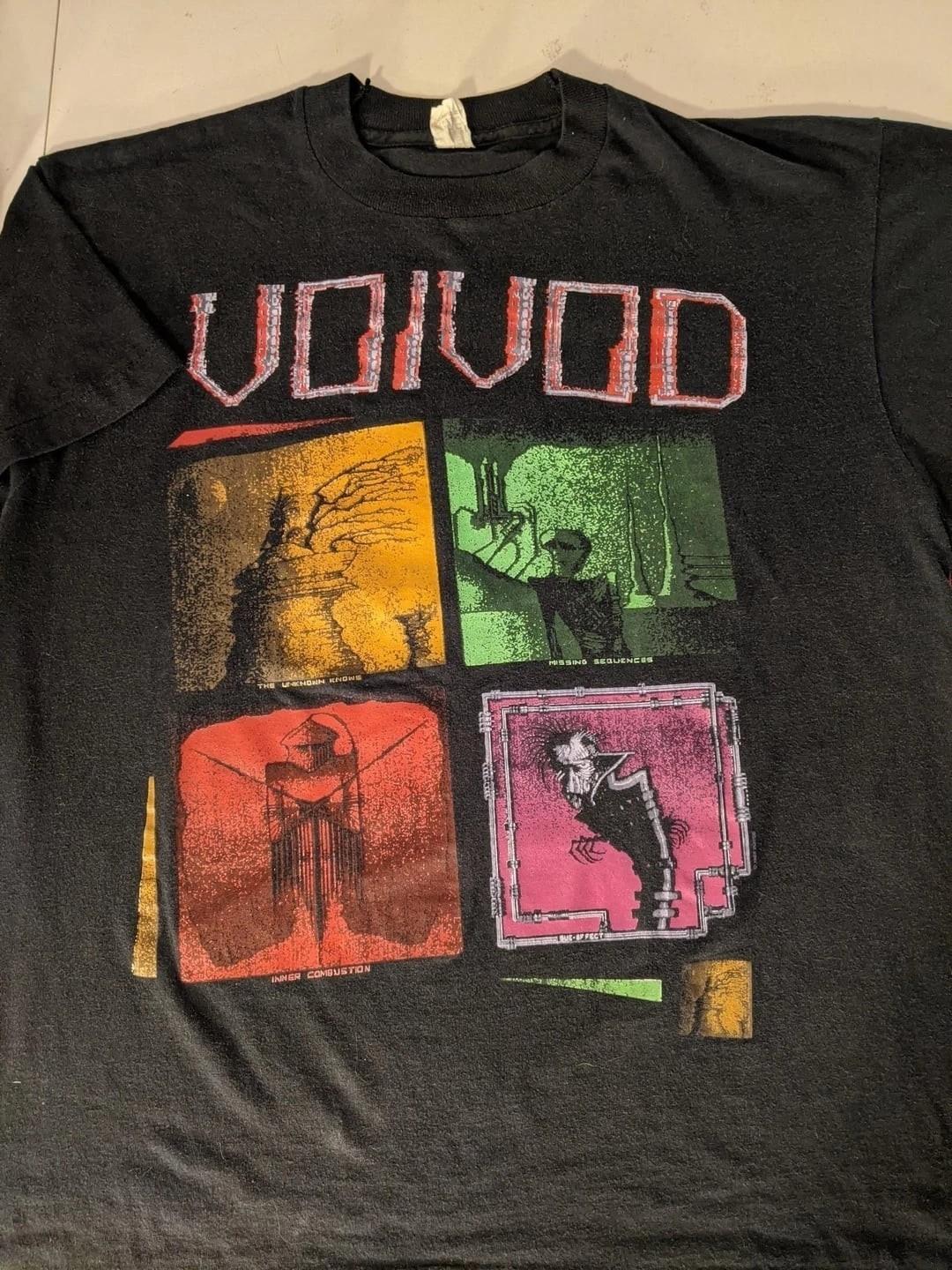 Vtg Voivod band Reprint 2 sided Unisex Short Sleeve T shirt Classic Style Unisex T-Shirt XXL