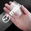 4 Pièces Protecteur de Seuil de Voiture Badge Décoratif Transparent Autocollant 3D Pour Mazda 3 7 8 Atenza Axela 5 6 323 500 RX7 RX8 CX9 CX30 CX7 CX6 CX5