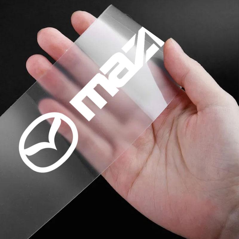 4 db Autó Küszöbvédő Átlátszó Dekoratív Jelvény 3D Matrica Mazda 3 7 8 Atenza Axela 5 6 323 500 RX7 RX8 CX9 CX30 CX7 CX6 CX5