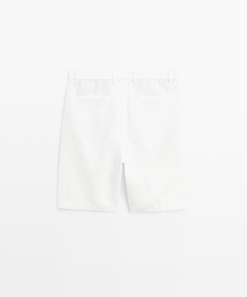 Masimodutti Linen Bermuda Pants