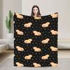 Capybara Cartoon Blanket Fleece Printed Multifunction Super Soft Throw Blanket for Bedding Bedroom Quilt