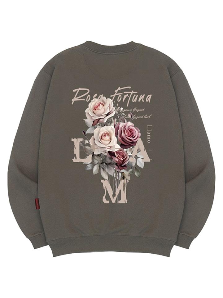 Ellamo Rosa Fortuna Sweatshirt Unisex Big Size S~4Xl (B Type)