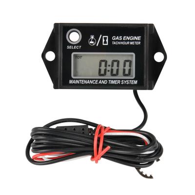 LCD Digital Tachometer Gas Engine Tach/Hour Meter Resettable RPM Tester for 2/4 Stroke Engine