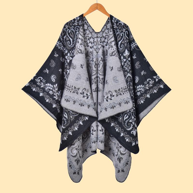 

Женская ретро шаль-жаккард с леопардовым принтом, атмосфера путешествий по Юньнаню и Цинхаю, теплая шаль, новая для улицы 130x150cm