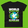 World Peace Day Womens T-Shirt Mens Tops Tees Unisex