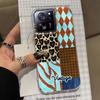 Vintage Blue Leopard Print Phone Case for Xiaomi 13T 14T 11 Lite NE Poco X5 M6 Pro X6 X7 X3 Pro NFC C65 C61 M5S Women Girl Cover