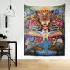 Abstract Leopard Head Tapestry Wall Hanging Psychedelic Witchcraft Tropical Scenery Living Room Bedroom Home Decor